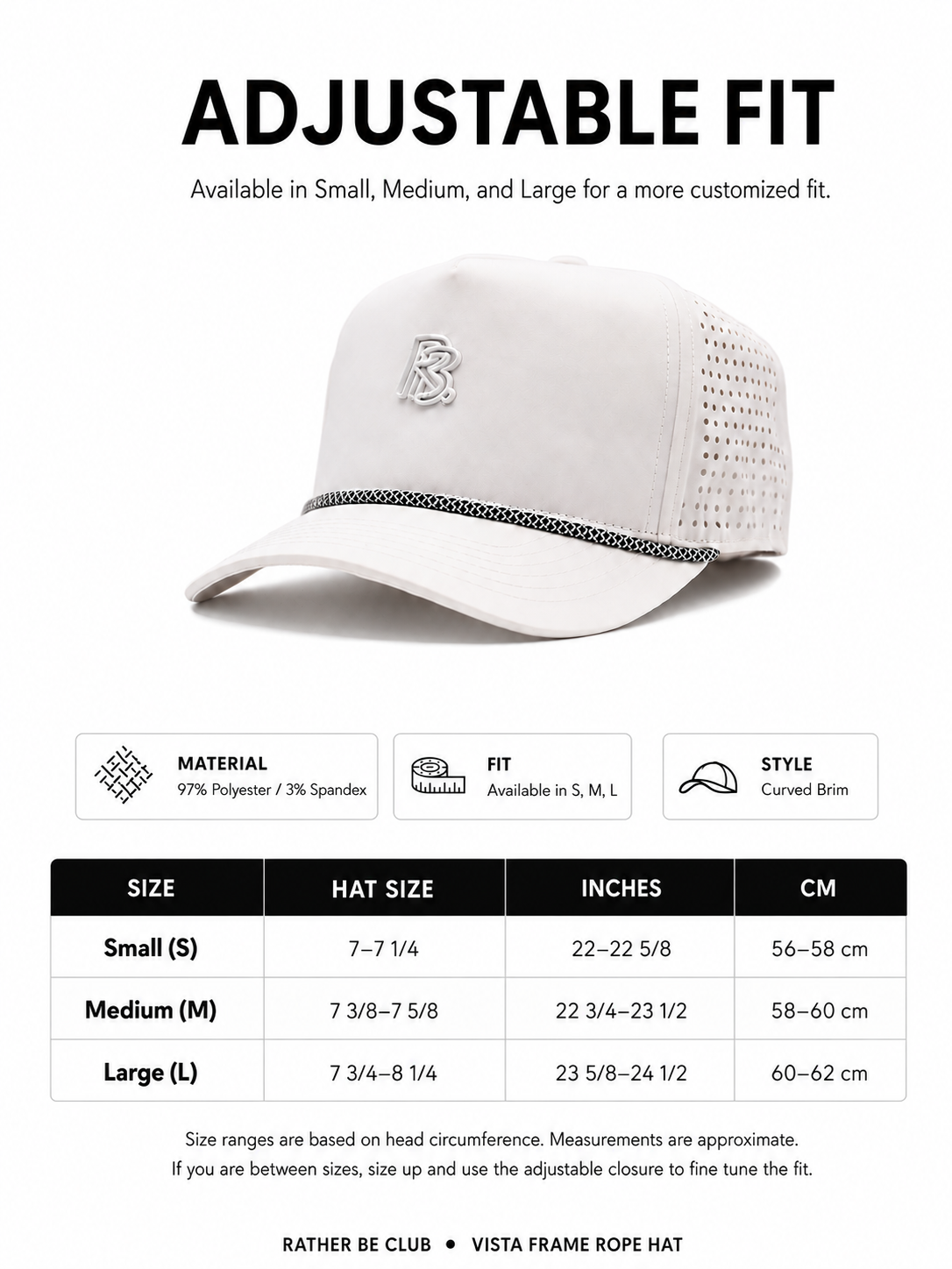 Vista Frame Rope Hat - Metal Collection