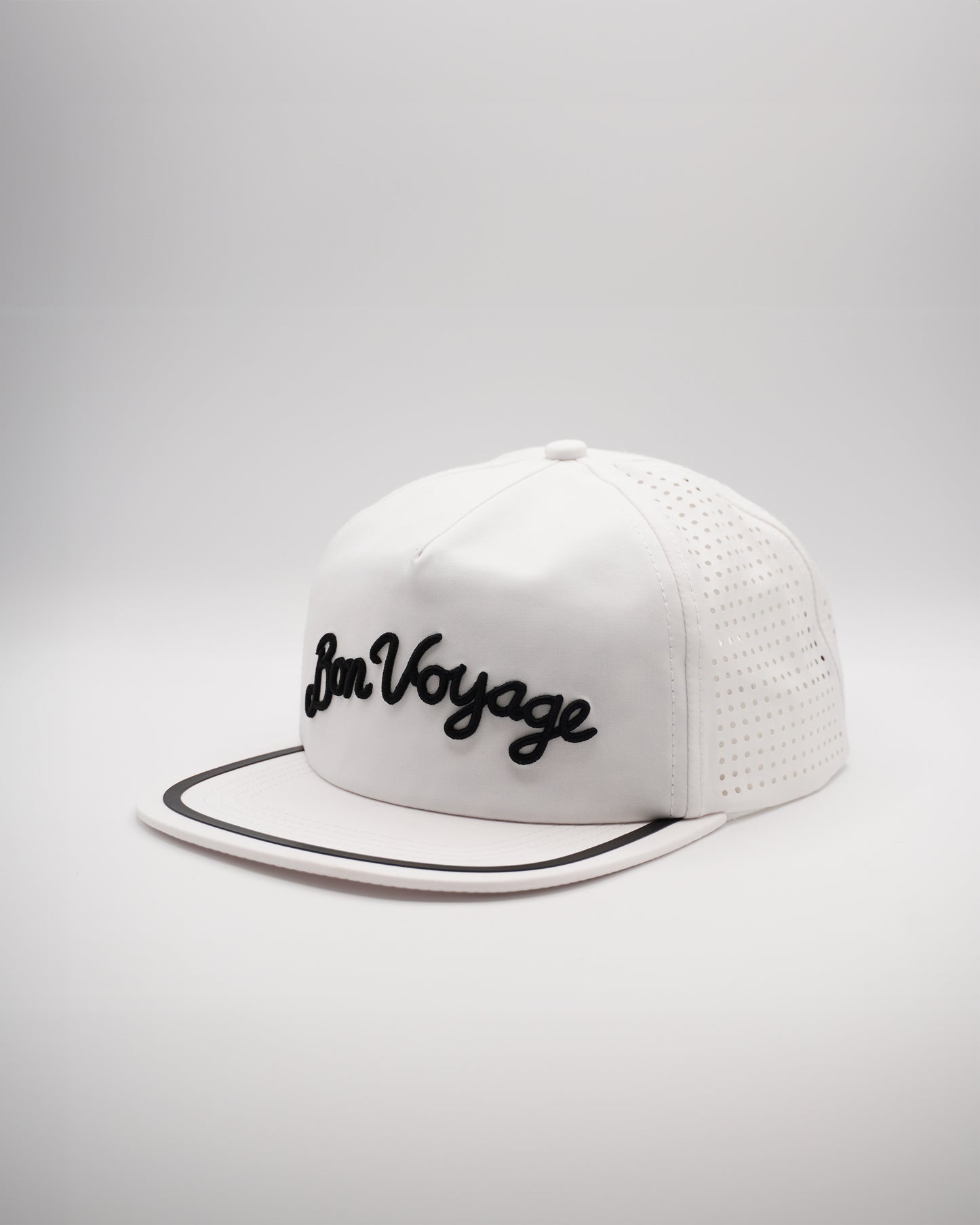 Bon Voyage Modern Crown Hat – White - Rather Be Club x Groovy.F