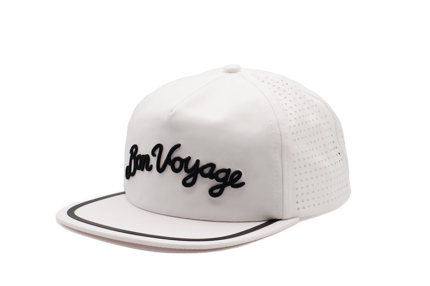Bon Voyage Modern Crown Hat – White - Rather Be Club x Groovy.F