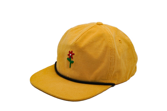 Ilie Society x Rather Be Club “Red Flower” Corduroy Rope Hat