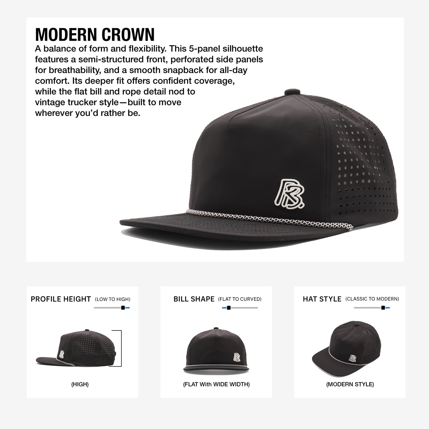 Modern Crown Rope Hat - Metal Collection