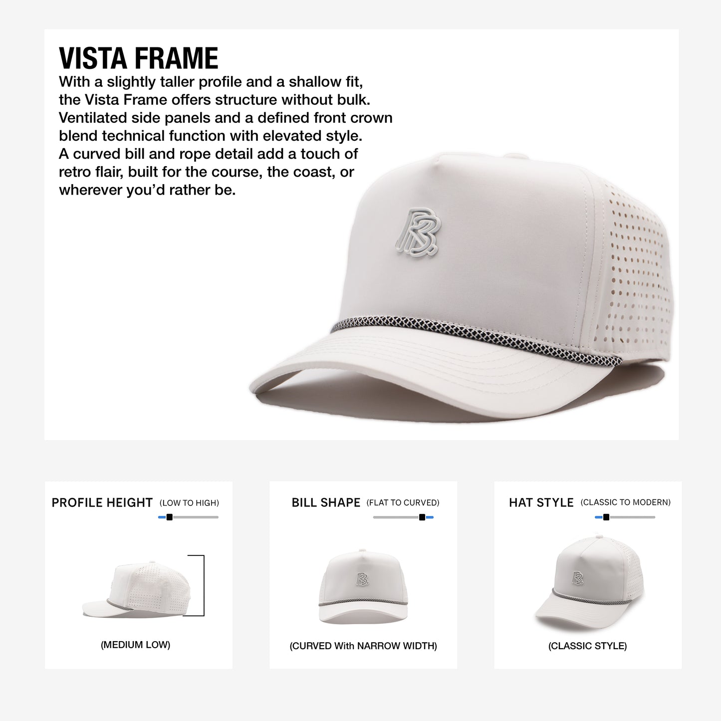 Vista Frame Rope Hat - Metal Collection