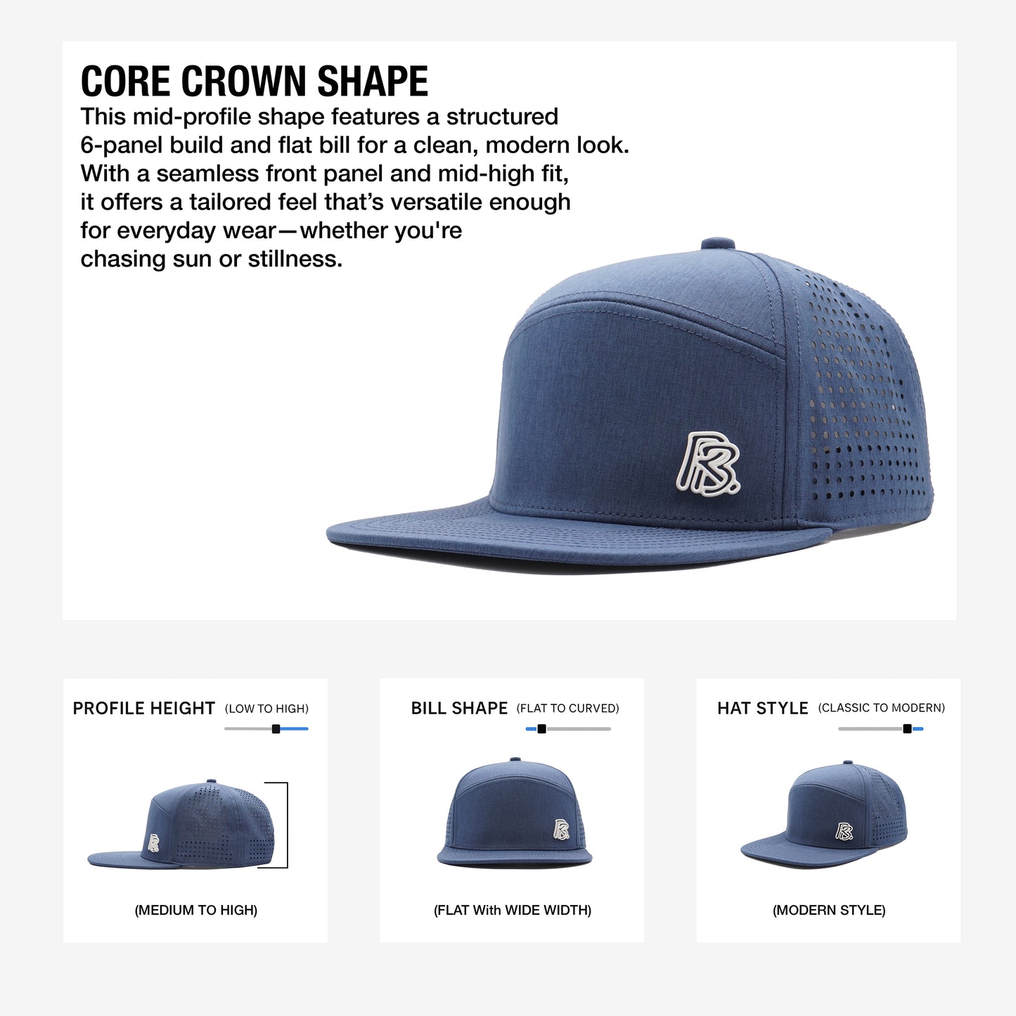 Core Crown Metal Collection-Navy