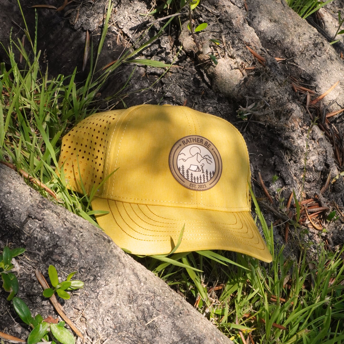 Camping A Fram Hat - Mustard Yellow