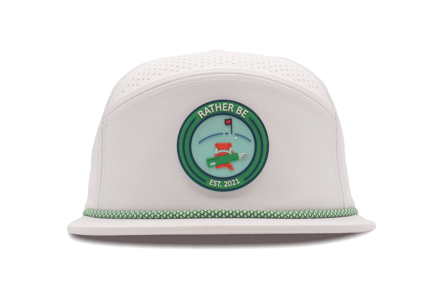 Rather Be Golfing 6-Panel Hat - White