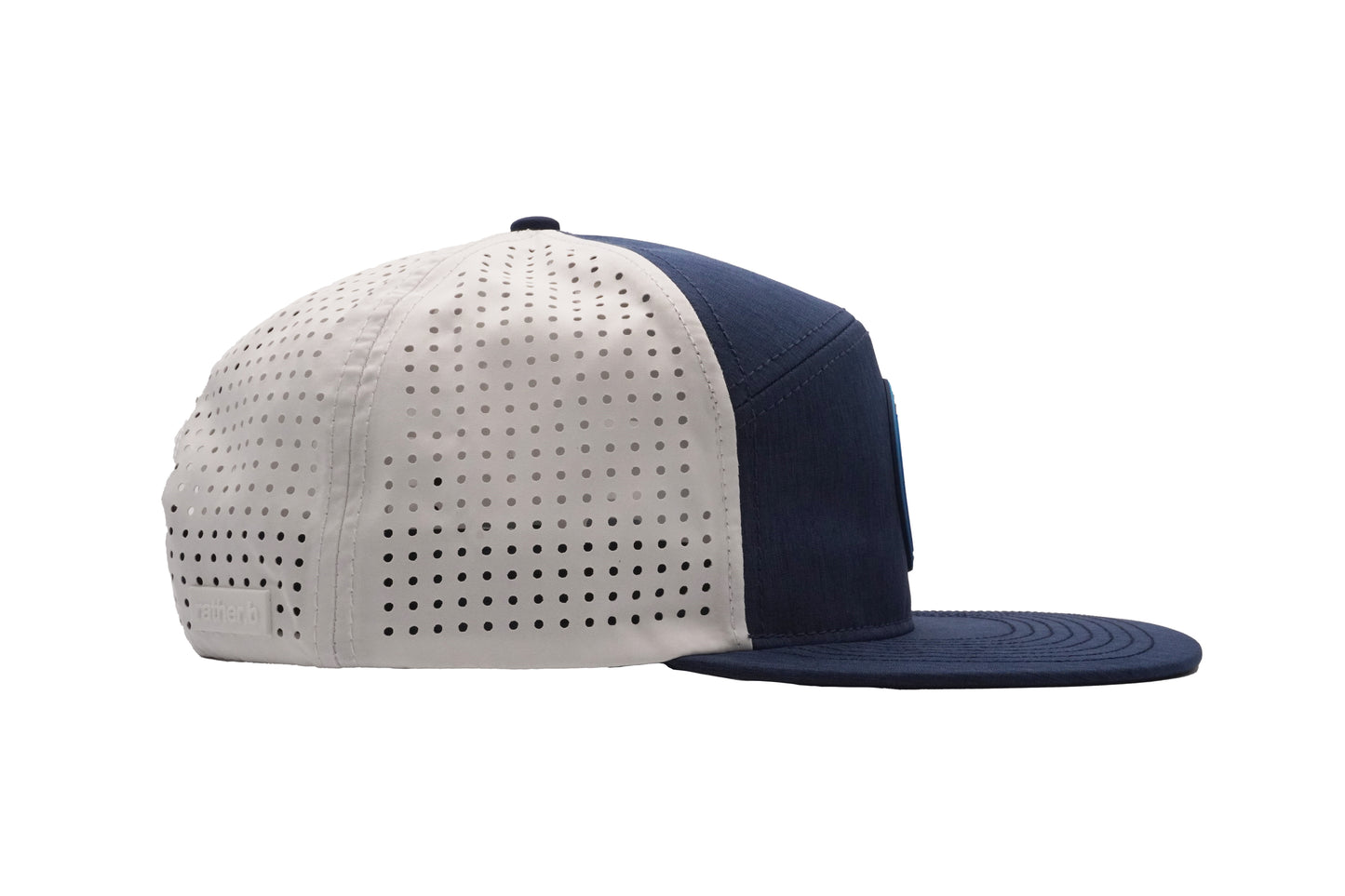 Fishing 5 Panel Hat - Navy & White