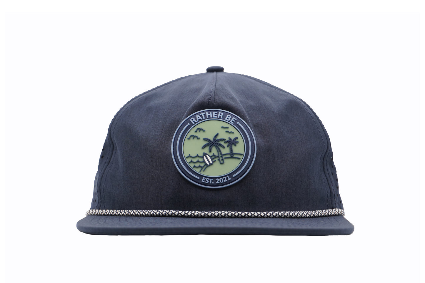 On Vacation Unstructured Rope Hat - Dark Navy